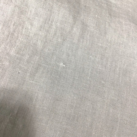 A. Ren Cropped Button Front Linen Shirt in White Size Medium. - Picture 8 of 9